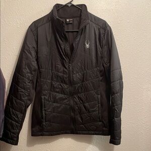 Spyder Black Quilted Performance Jacket